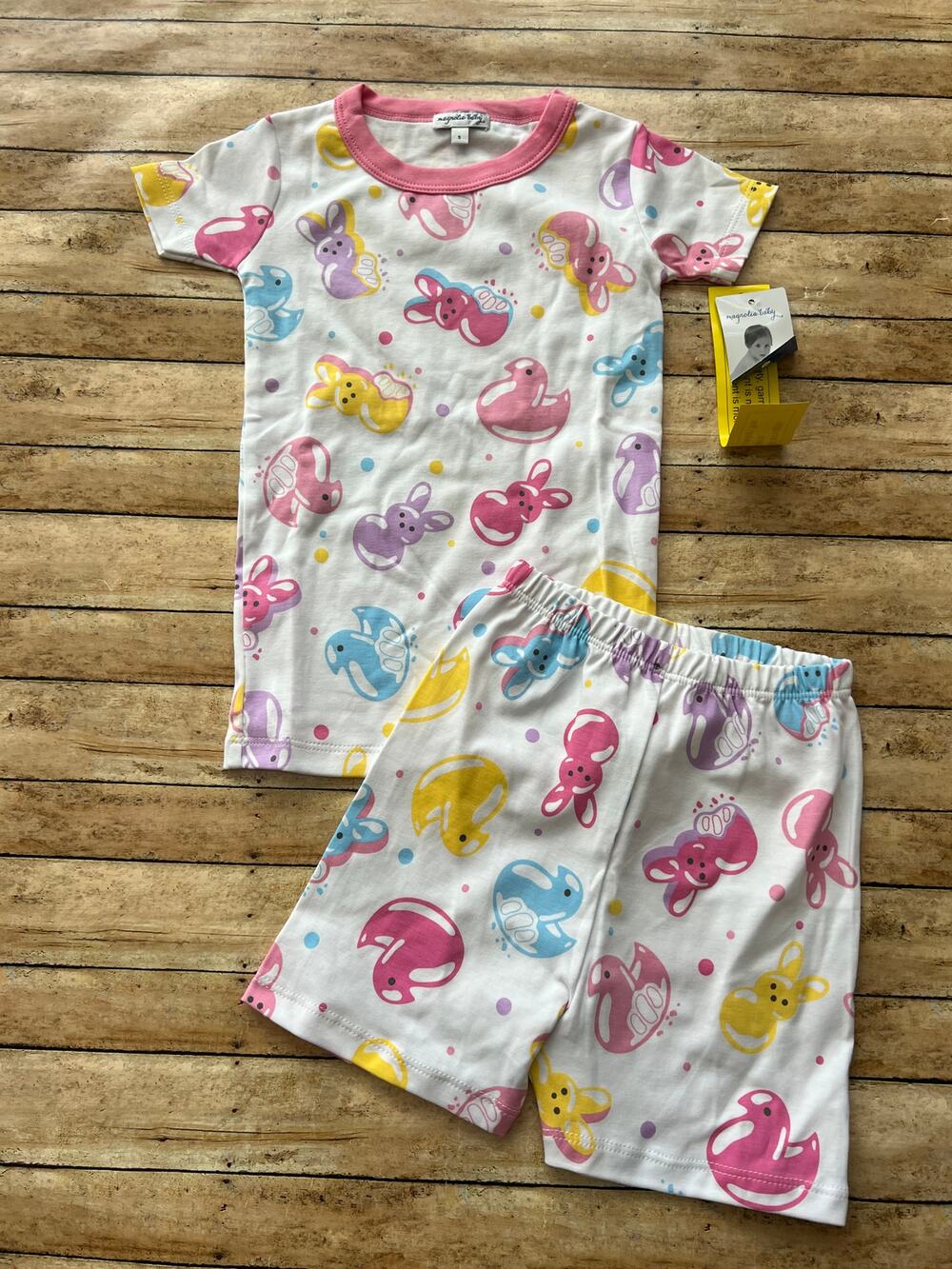 Magnolia Baby Peeps Pima Cotton Pajama Set 5y NWT